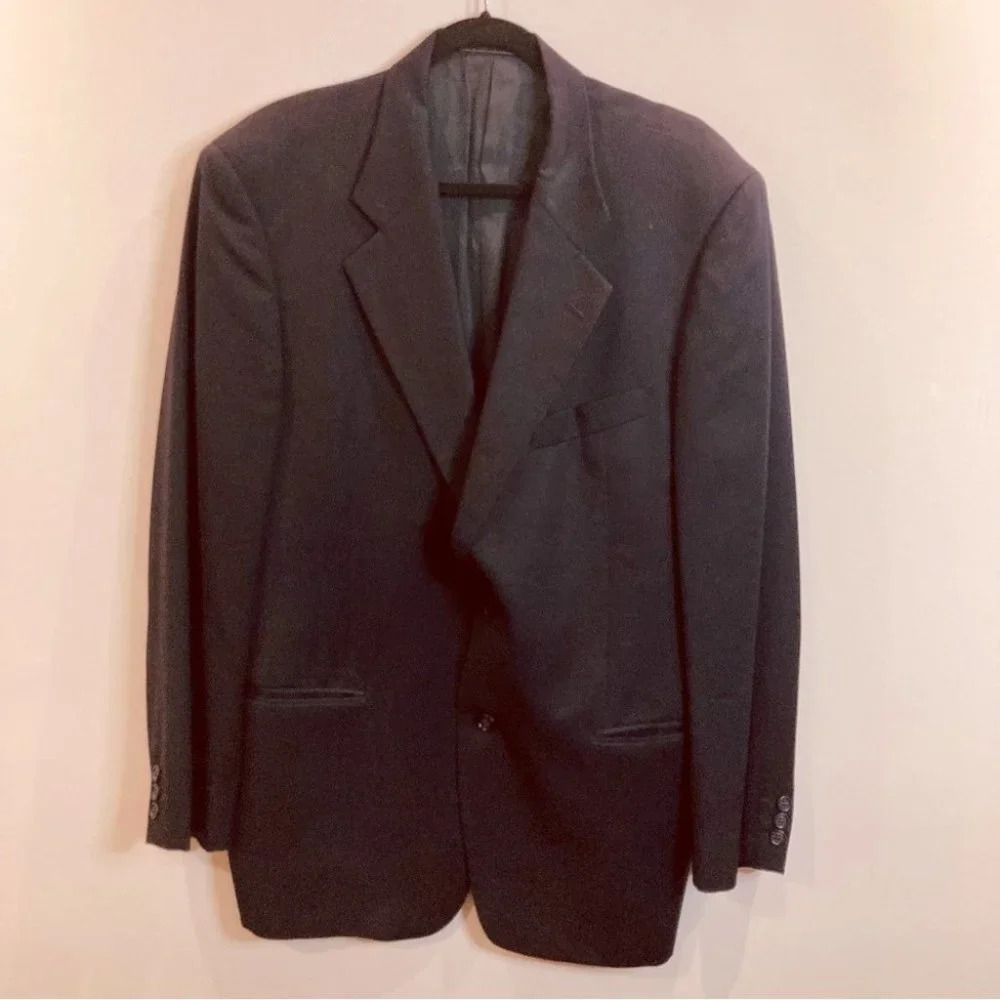 UNGARO Sz 52R Sports Coat Blazer Pure Virgin Wool Fully Lined